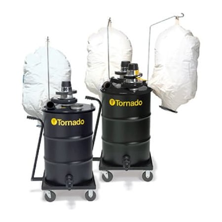 Powr-Flite Tornado Dual Electric Jumbo Wet/Dry Industrial Vacuum, Black 95960